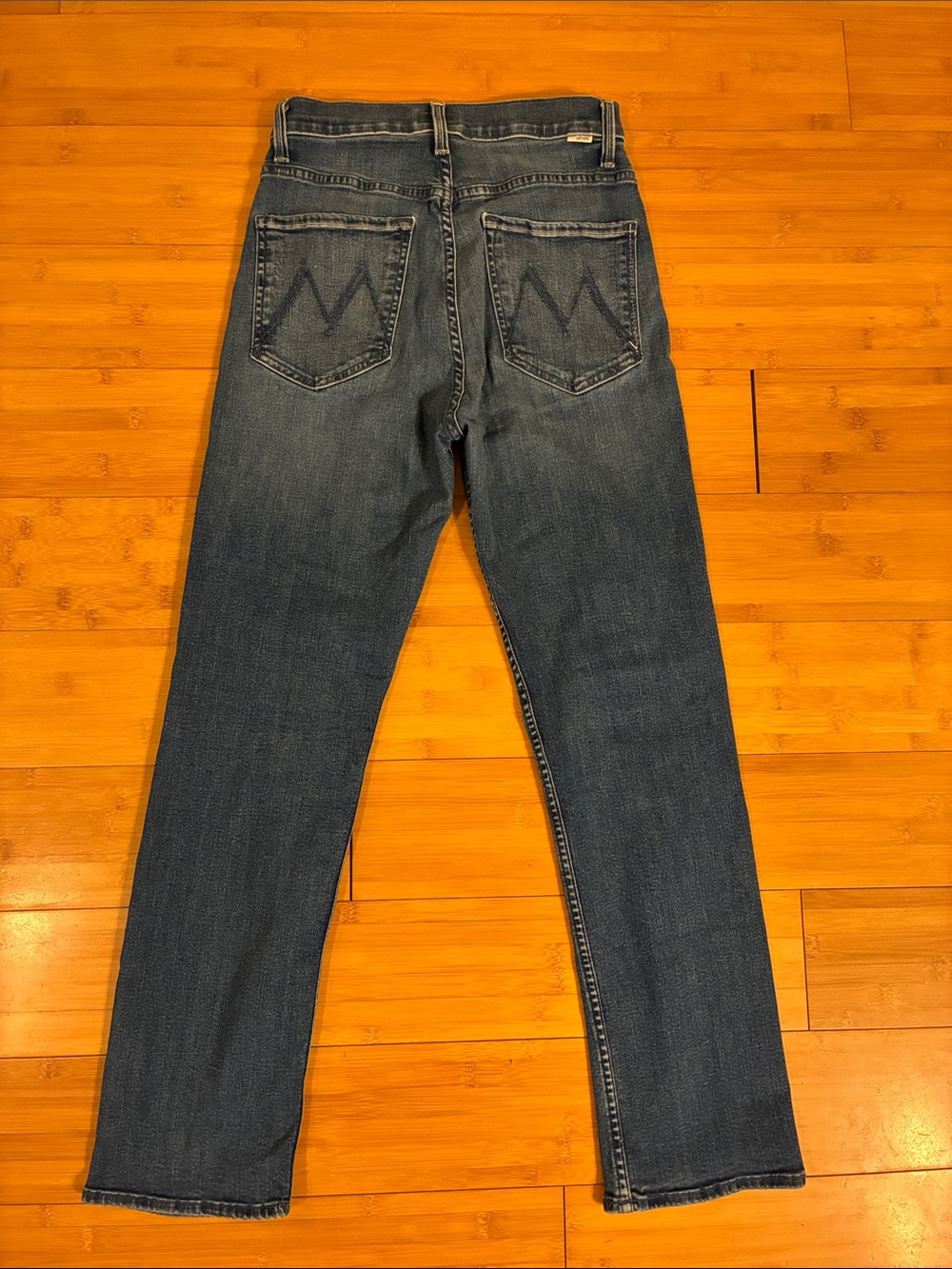 MOTHER Women's Straight Jeans - Dark Blue Denim